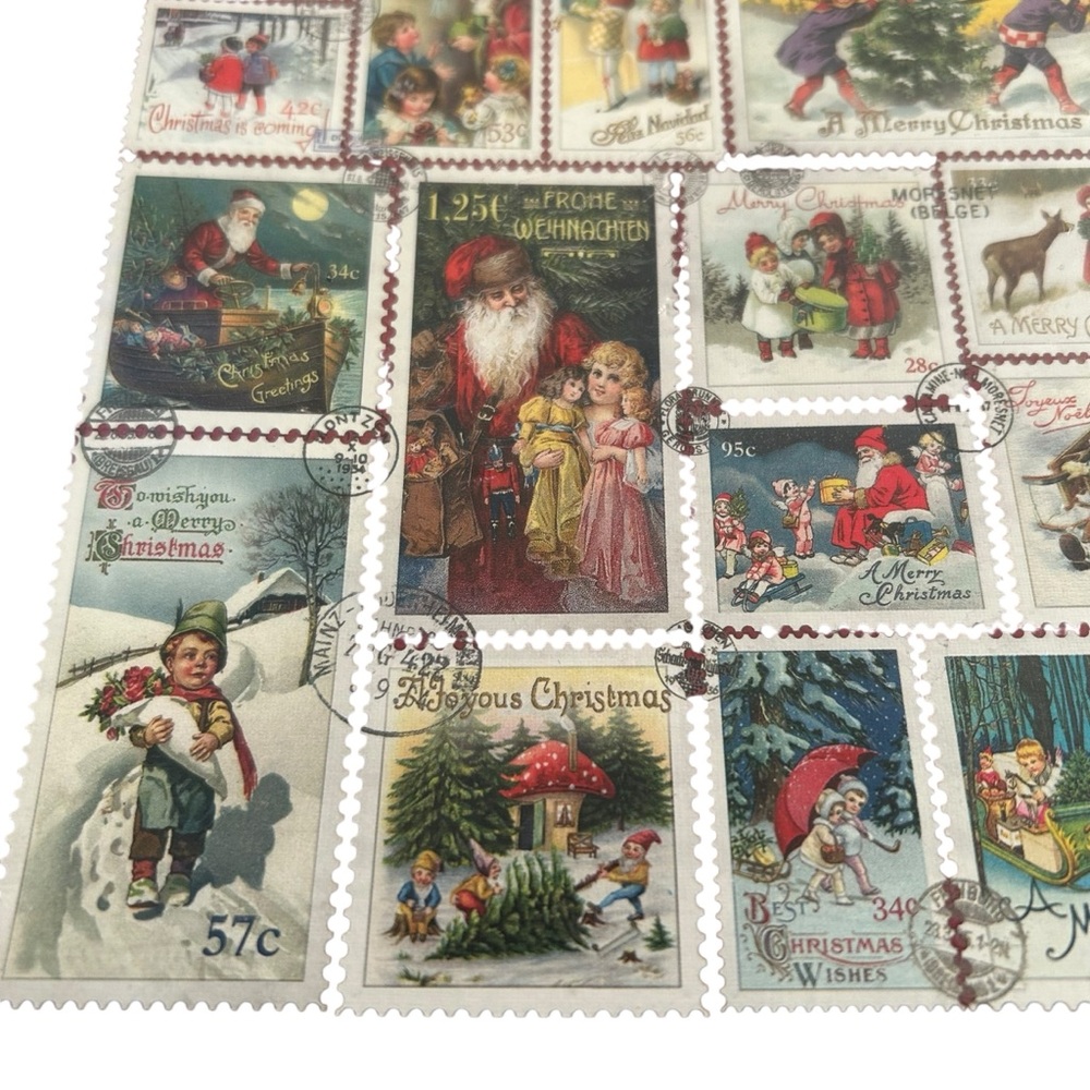 Ravensburger 1000 Pc Jigsaw Christmas Wishes Stamps Barbara Behr Limited Edition - Picture 6 of 8